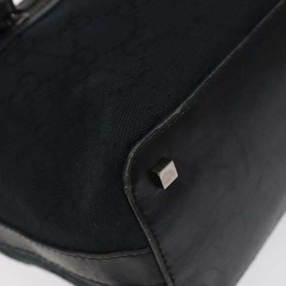 GUCCI GG Canvas Shoulder Bag Black Silver 0014302 - Picture 11 of 16